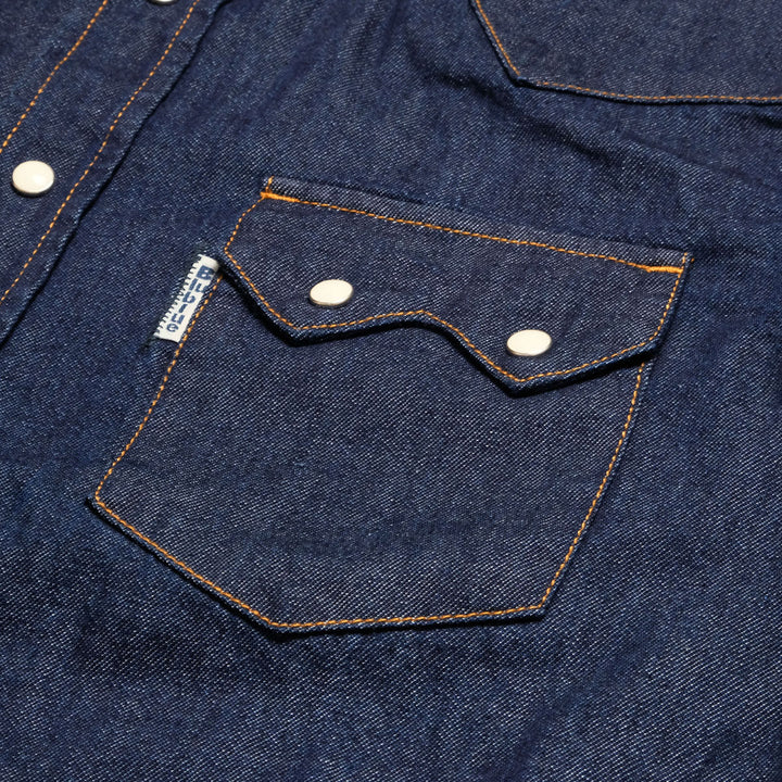 BLUE BLUE - ST814 Light Denim Western Shirt - 1005988
