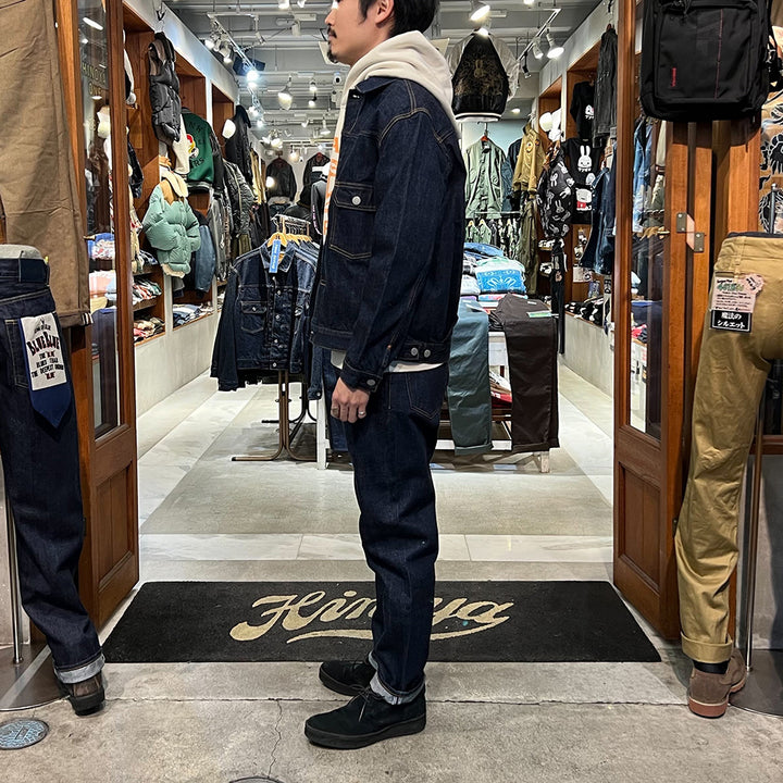 BLUE BLUE - PP03 MOD supima Selvedge Denim Wide tapered Jeans - 1009865