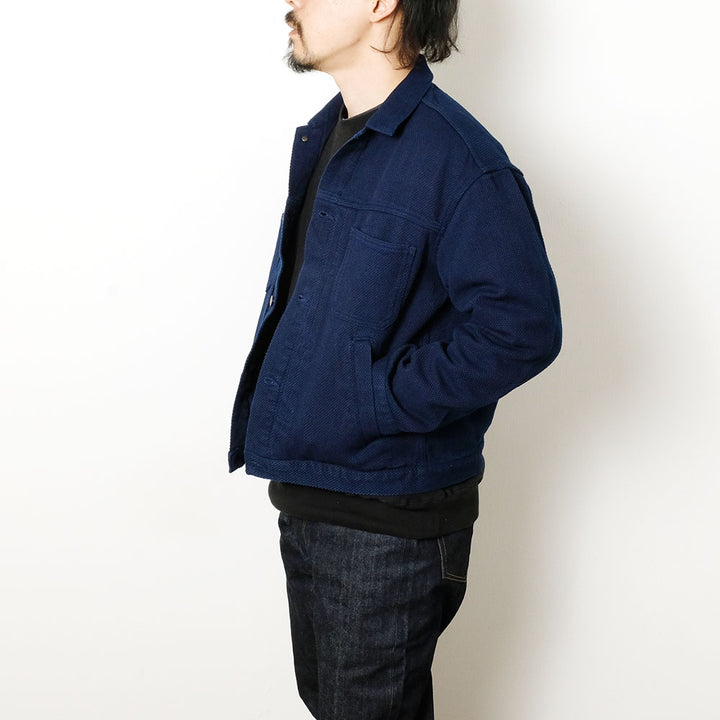 BLUE BLUE JAPAN - Honnai Light Sashiko Trucker Jacket - 1010792