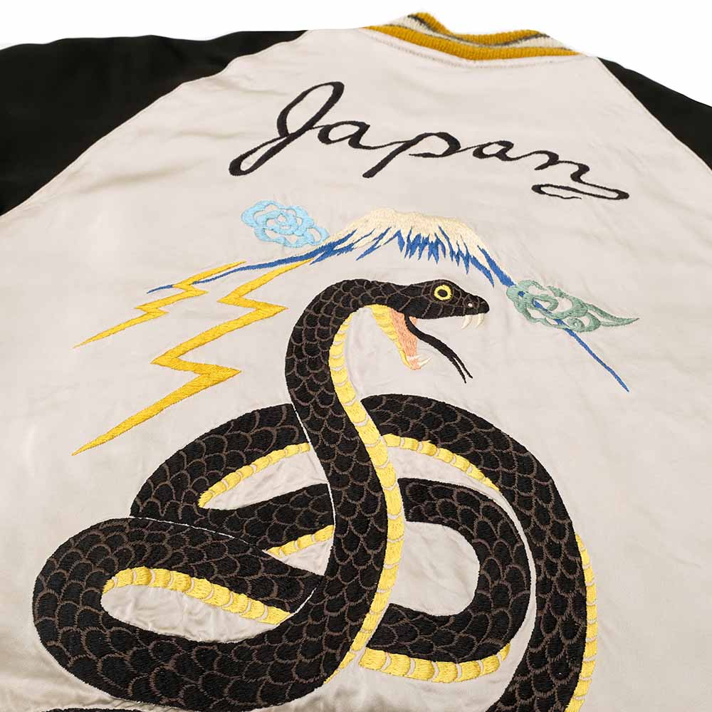 TAILOR TOYO - Acetate Souvenir Jacket - TOYO ENTERPRISE 60th Anniversary Special Edition - BLACK SNAKE x RED SNAKE - TT15808