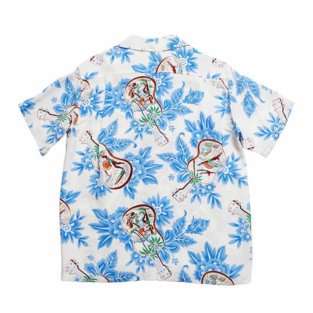 SUN SURF - S/S RAYON HAWAIIAN SHIRT - UKULELE MELODY - SS39613