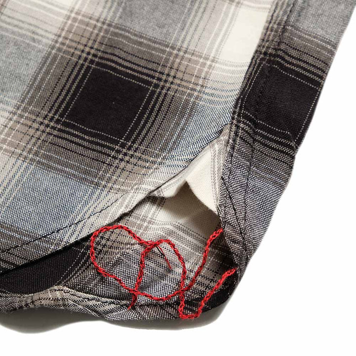 SUGAR CANE - RAYON OMBRE CHECK S/S WORK SHIRT - SC39728