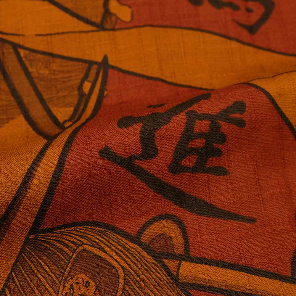 衣櫻 - サザンクロス素材 - 長袖レギュラーシャツ - 武将合戦 - SA1639