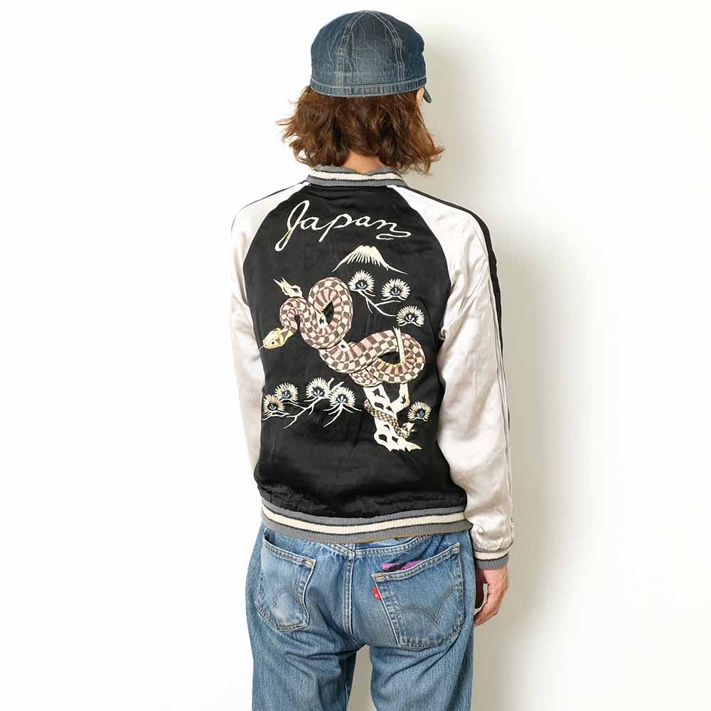 TAILOR TOYO - Acetate Souvenir Jacket - TOYO ENTERPRISE 60th Anniversary Special Edition - BLACK SNAKE x RED SNAKE - TT15808