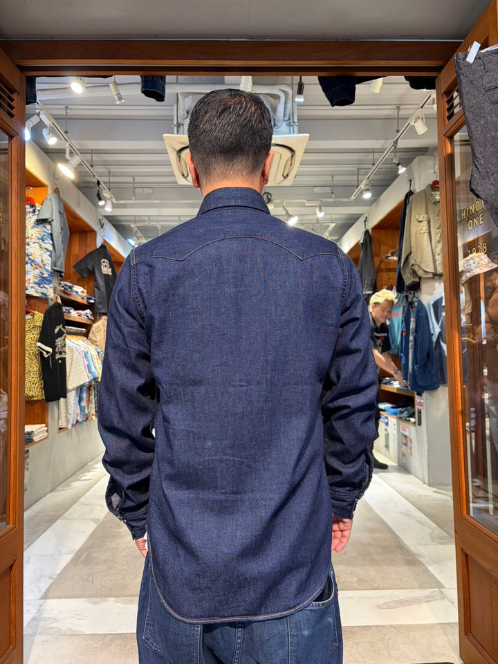 BLUE BLUE - ST814 Light Denim Western Shirt - 1005988