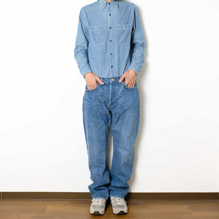 REMI RELIEF - 13oz 1954XX DENIM PT - USED BLUE - RN30389040