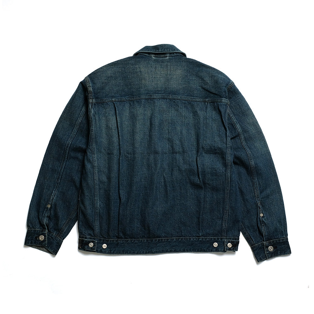 OLD JOE BRAND - LOWER FLAP POCKET JEAN JACKET - FADE INDIGO - 241OJ-JK05