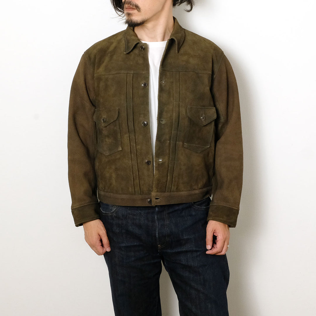 OLD JOE - PATINA DEER-SKIN JEAN JACKET (SUEDE) - 261OJ-JK23