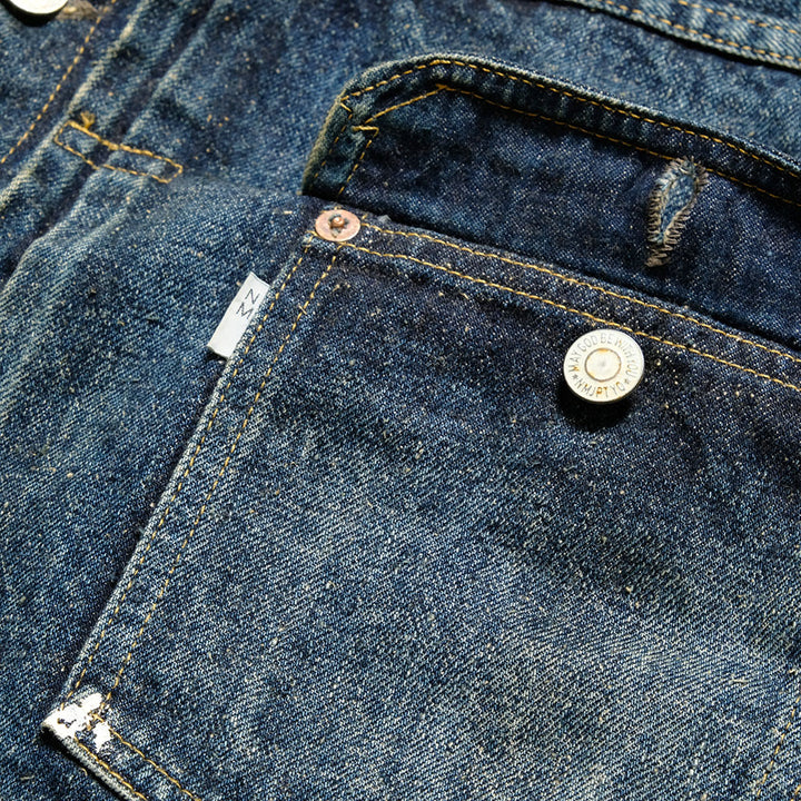 New Manual - #001 T-BACK DENIM JACKET - USED WASHED - 26SSJK-YY01-IDG