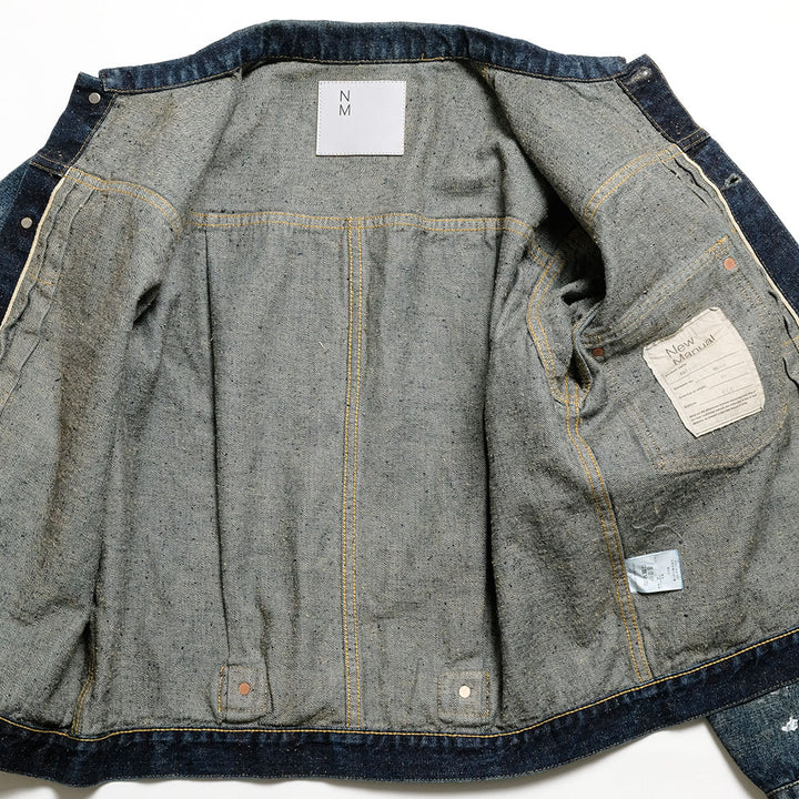 New Manual - #001 T-BACK DENIM JACKET - USED WASHED - 26SSJK-YY01-IDG