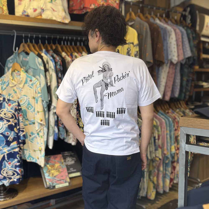 BUZZ RICKSON'S - S/S T-SHIRT - PISTOL PACKIN' MAMA - BR79780