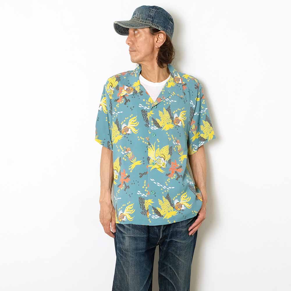 SUN SURF - S/S RAYON HAWAIIAN SHIRT - TROPICAL FISH - SS39626