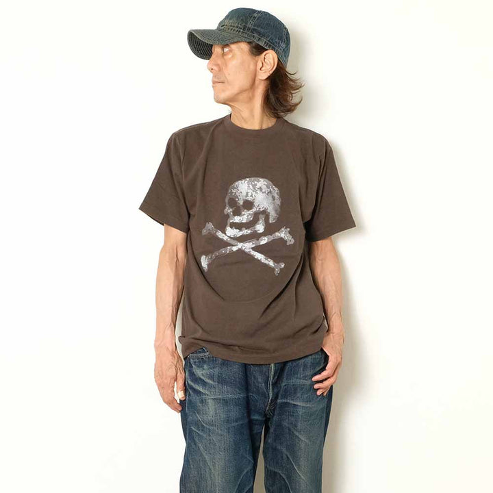 DUBBLEWORKS - Lot.33005 S/S T-SHIRT - SKULL AND BONE - 33005SKA-26