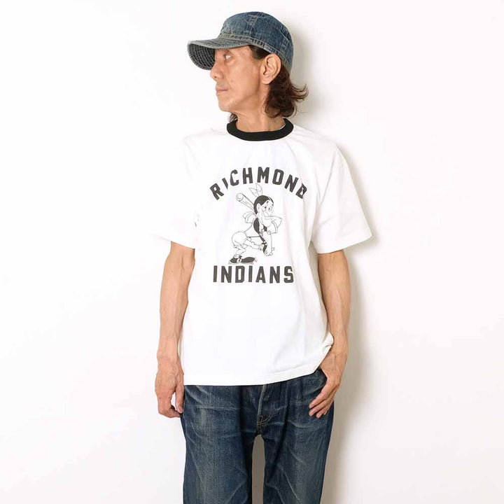 WHITESVILLE - S/S RINGER T-SHIRT - W/PRINT - WV79685