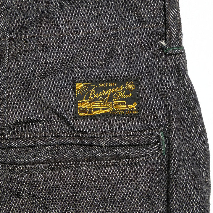 BURGUS PLUS - Lot.402Z - Military Trousers - Indigo Linen / Cotton Selvedge Denim - 402Z-11-ND