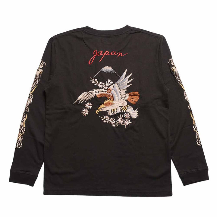 TAILOR TOYO - L/S SUKA T-SHIRT - EMBROIDERED - EAGLE - TT69818
