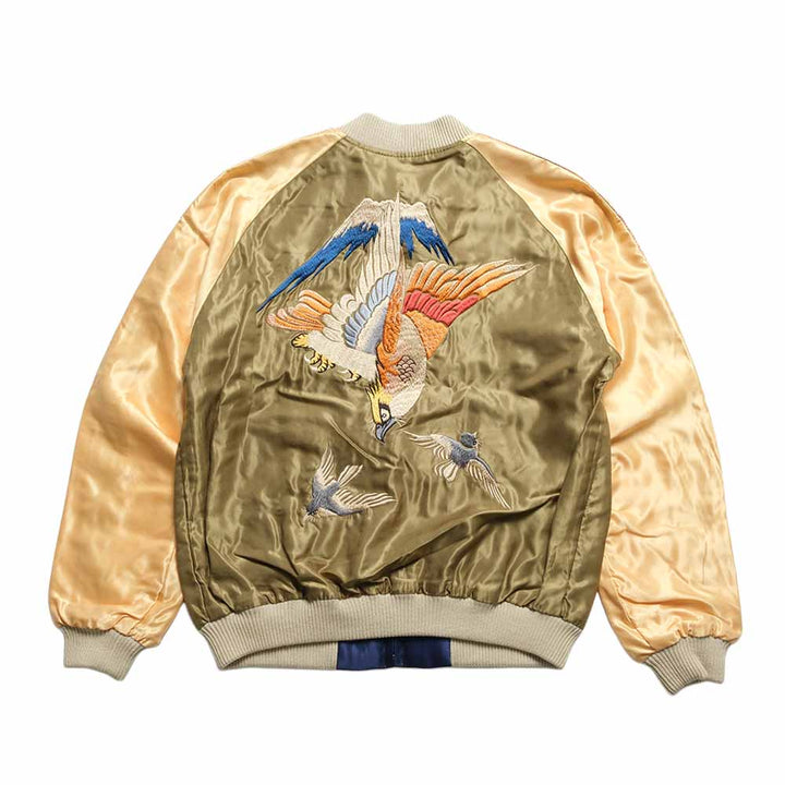 TAILOR TOYO - HINOYA EXCLUSIVE - ACETATE SOUVENIR JACKET - FIGHTING HAWK x TIGER HEAD - TT16013HY