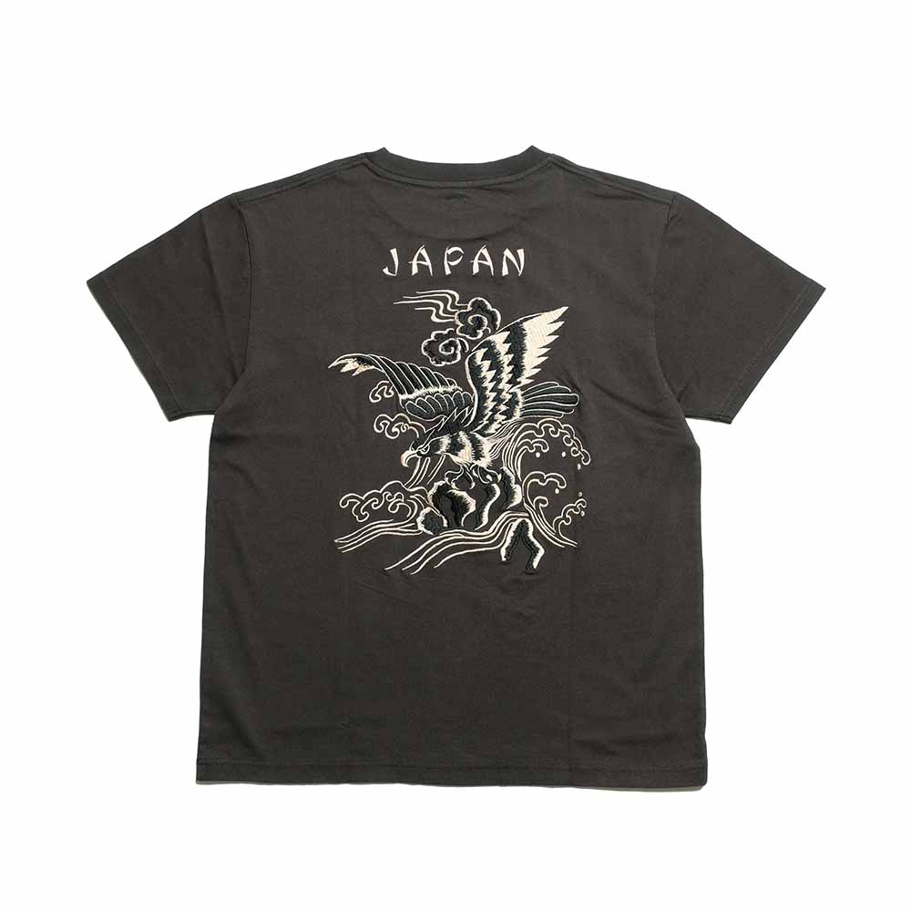 TAILOR TOYO - S/S SUKA T-SHIRT - EMBROIDERED - EAGLE - TT79742
