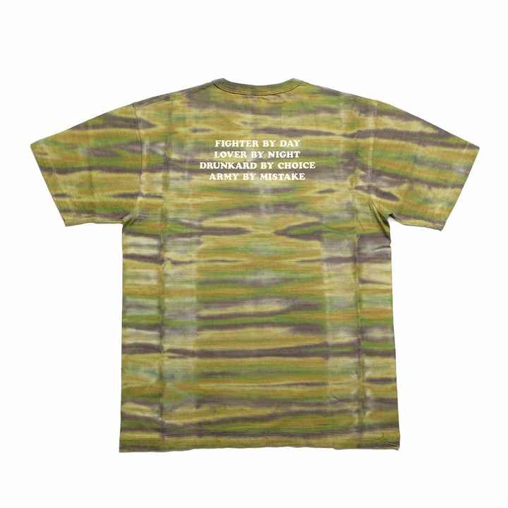 BUZZ RICKSON'S - SLUB YARN T-SHIRT - THE DYE CAMOUFLAGE - BR79733