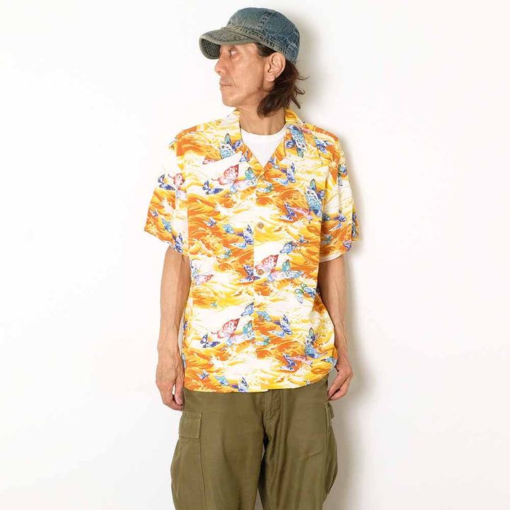SUN SURF - S/S RAYON HAWAIIAN SHIRT - BUTTERFLY SPLASH - SS39627