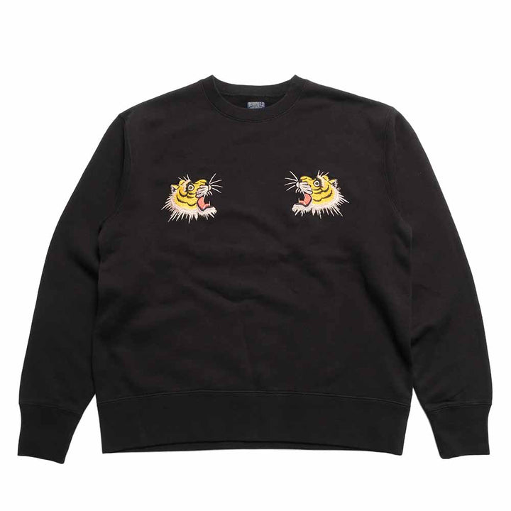 TAILOR TOYO - SUKA CREW SWEATSHIRT EMBROIDERED - TIGER - TT69814