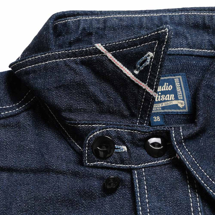 STUDIO D’ARTISAN & SA. - DENIM S/S WORK SHIRT - 5333B-S