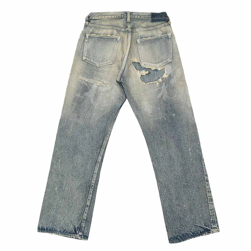 SUGAR CANE - 14.25oz. DENIM 1947 REMAKE AGED MODEL - REGULAR STRAIGHT - SC41947SR