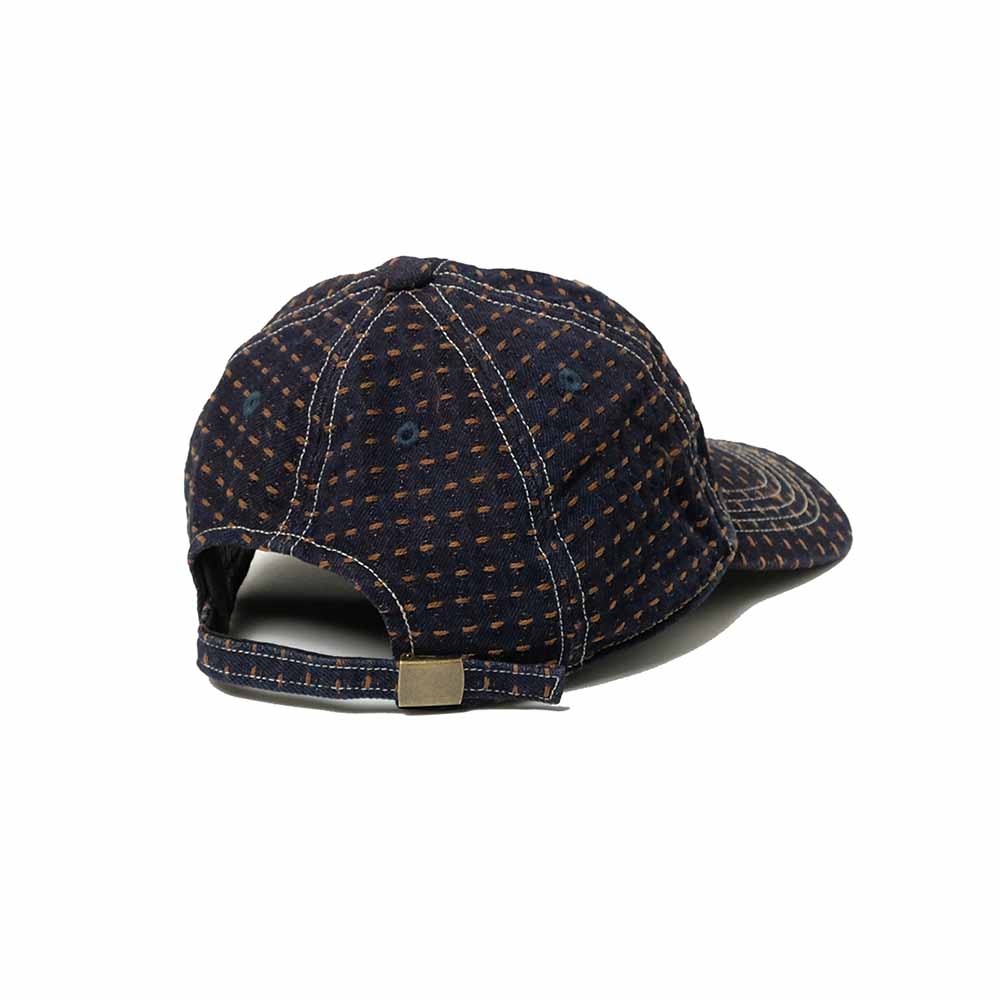 STUDIO D’ARTISAN - Kakishibu-Dyed Sashiko Denim Cap - D7578