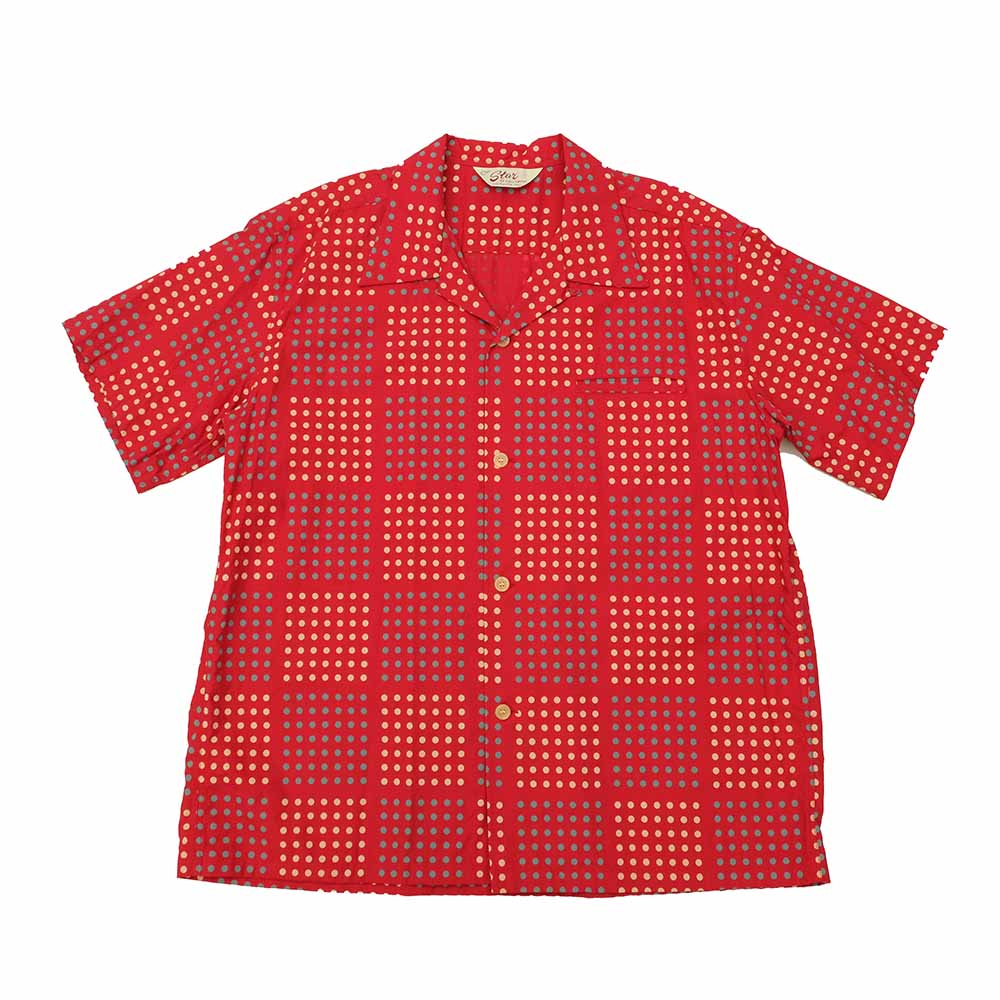 STAR OF HOLLYWOOD - TYPEWRITER COTTON OPEN SHIRT - POLKA DOT - SH39495