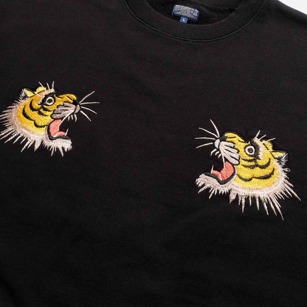 TAILOR TOYO - SUKA CREW SWEATSHIRT EMBROIDERED - TIGER - TT69814