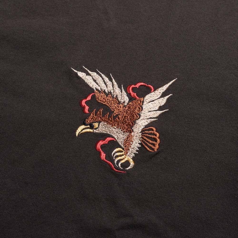 TAILOR TOYO - L/S SUKA T-SHIRT - EMBROIDERED - EAGLE - TT69818
