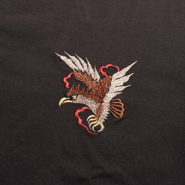 TAILOR TOYO - L/S SUKA T-SHIRT - EMBROIDERED - EAGLE - TT69818