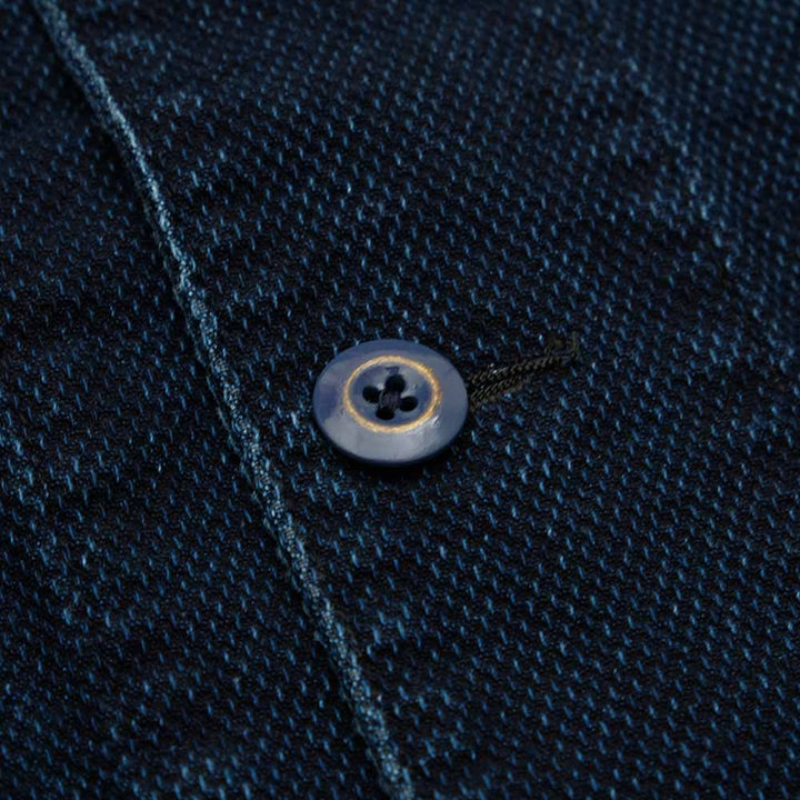Soundman - Working Waist Coat - Marcy - Indigo Dyed SASHIKO - 3760-655C