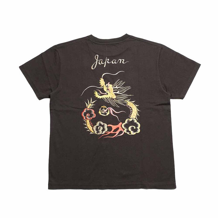 TAILOR TOYO - S/S SUKA T-SHIRT - EMBROIDERED - DRAGON - TT79744