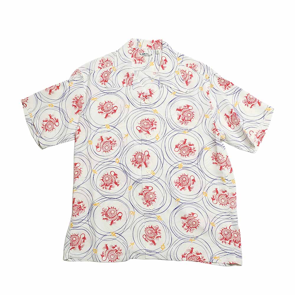 SUN SURF - S/S RAYON HAWAIIAN SHIRT - DRAGON GRID - SS39617