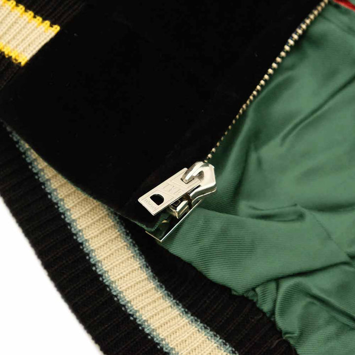 TAILOR TOYO - Velveteen - Two-tone - x Acetate Souvenir Jacket - TIGER HEAD x GOLD DRAGON - TT15795-119