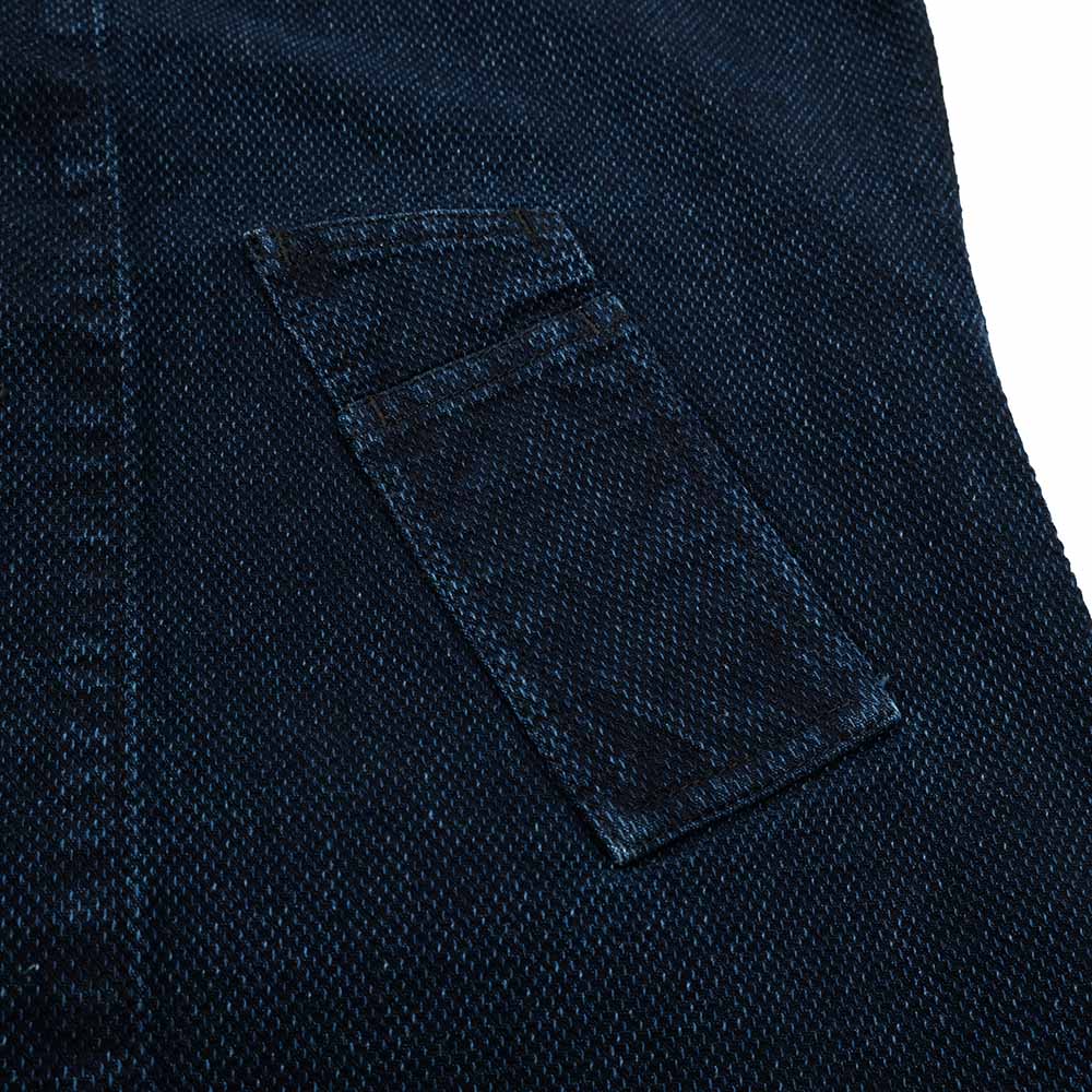 Soundman - Working Waist Coat - Marcy - Indigo Dyed SASHIKO - 3760-655C