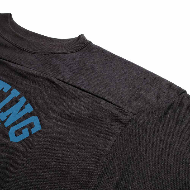 WAREHOUSE - 7/10 SLEEVE FOOTBALL T-SHIRT - BLUE DEVILS - 4063BLU-26