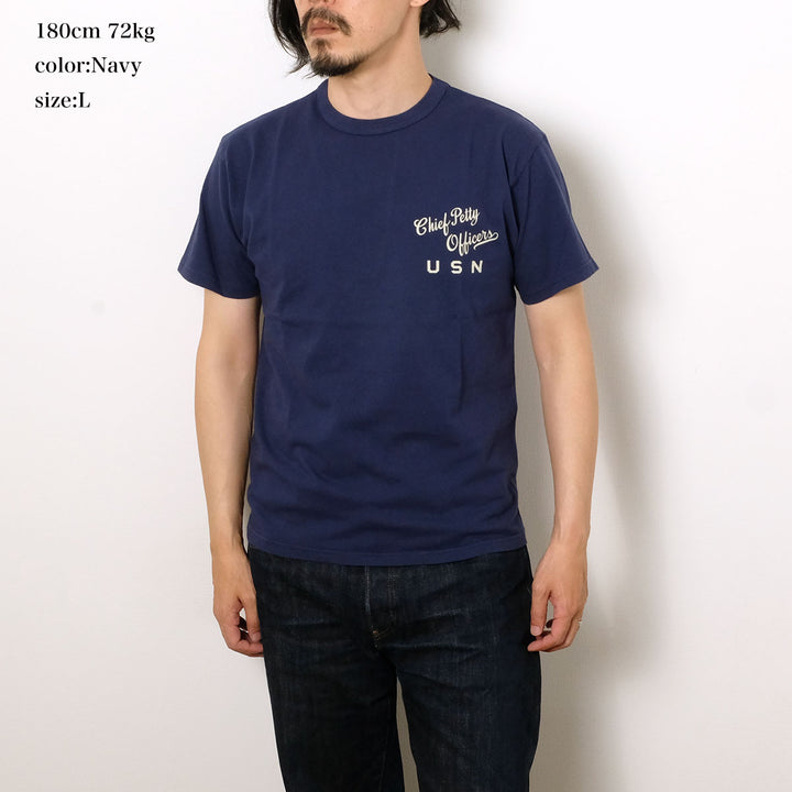 BUZZ RICKSON'S - S/S T-SHIRT - U.S.N. COCKTAIL LOUNGE - BR79706