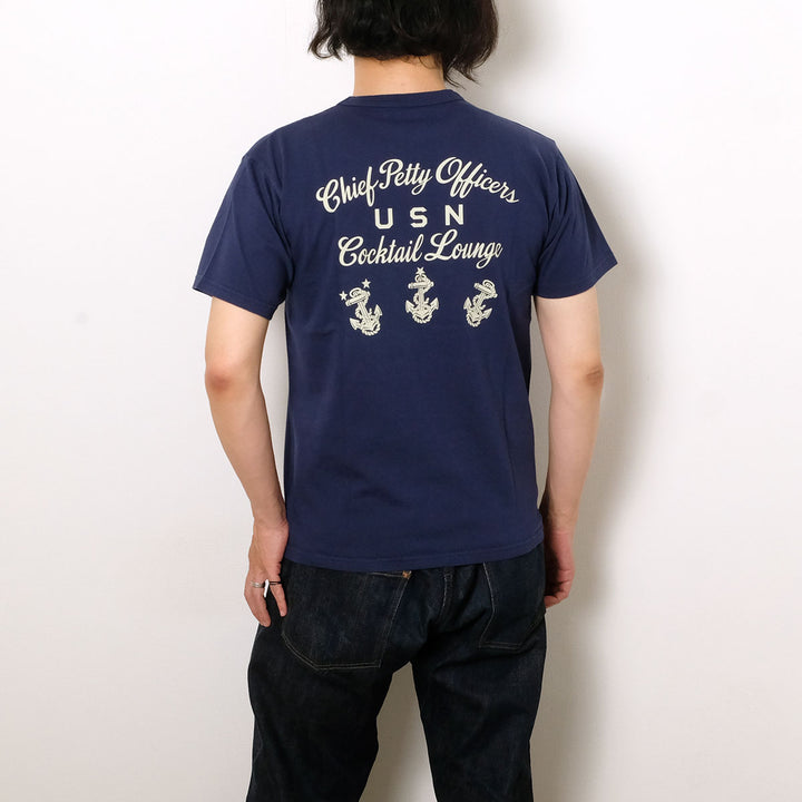 BUZZ RICKSON'S - S/S T-SHIRT - U.S.N. COCKTAIL LOUNGE - BR79706