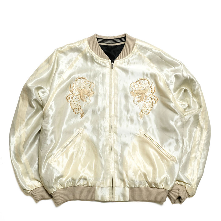 GOLD - ACETATE SOUVENIR JACKET - DRAGON - GL15852