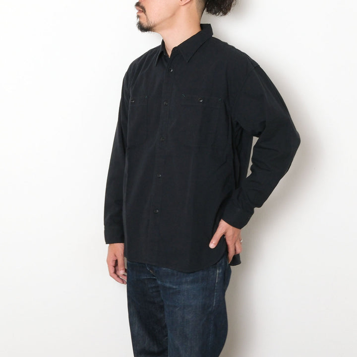 BURGUS PLUS - Beta Chambray Work Shirt - Wide Silhouette - HBP-300CHBWD