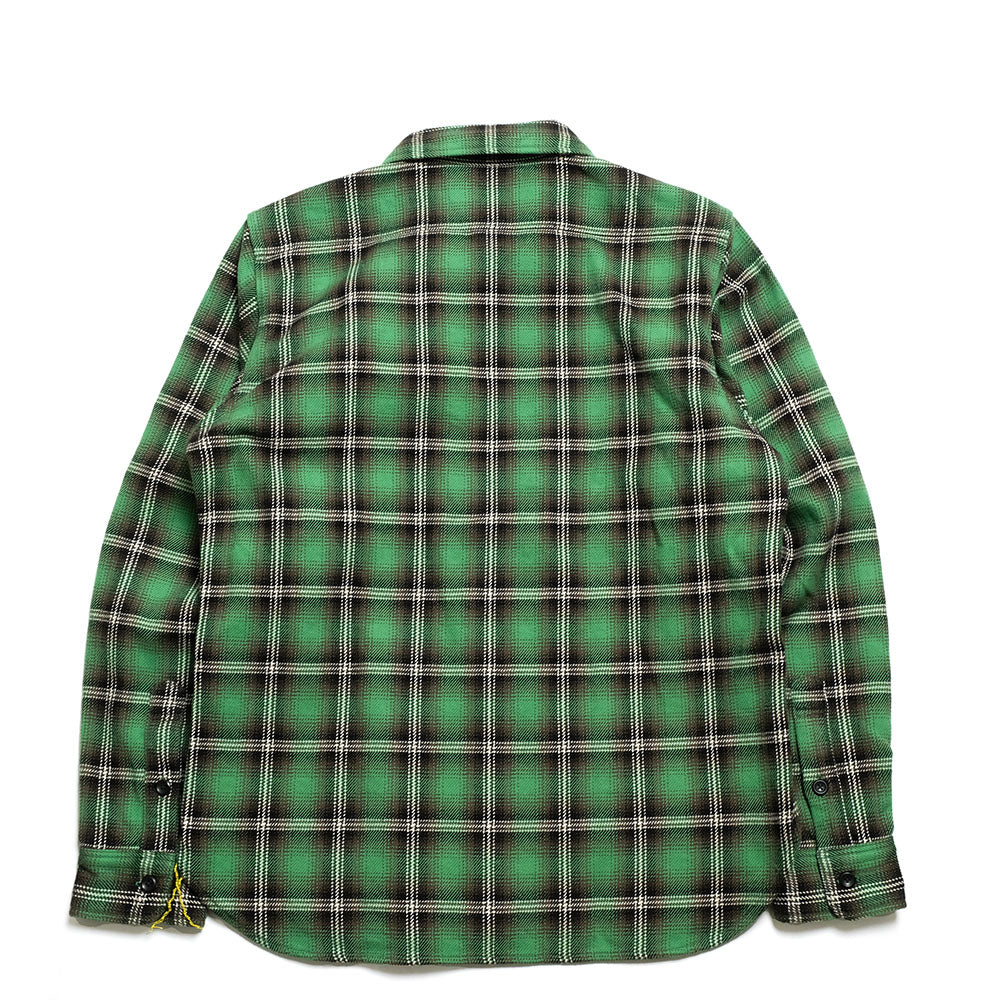 IRON HEART - UHF WORK SHIRT - GREEN CHECK - IHSH-406