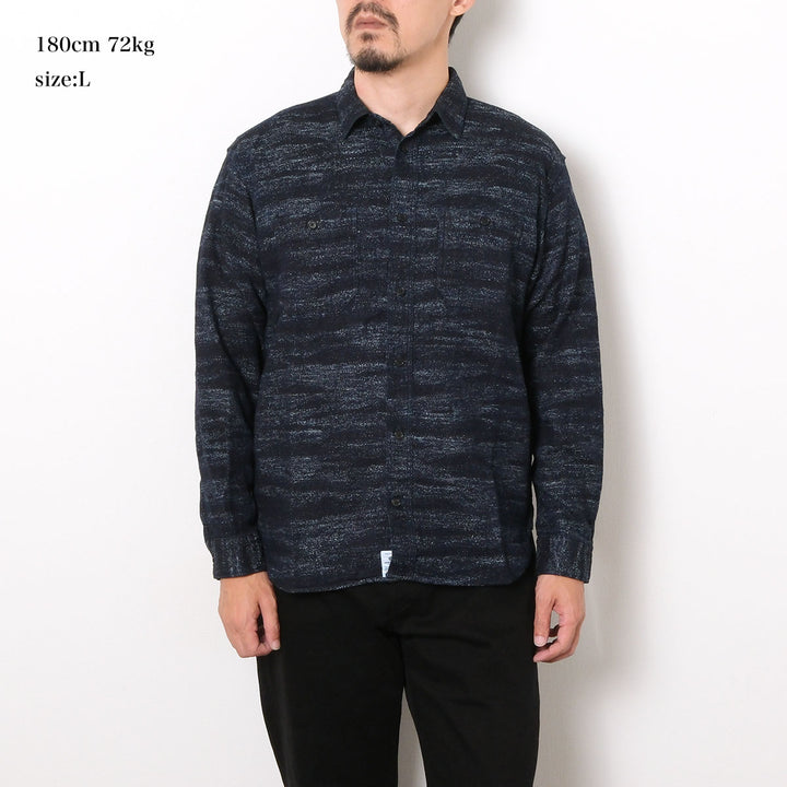MOMOTARO JEANS - JACQUARD SHIRT - MMLS6013