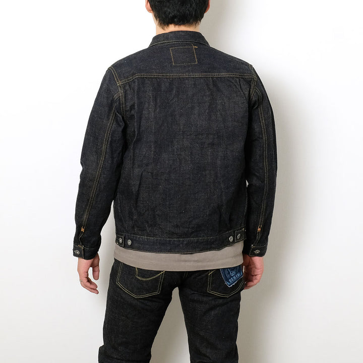 ONI DENIM - 14oz Indigo x Beige ONI Denim - 青鬼 - 2nd Type Denim Jacket - ONI-02516P14