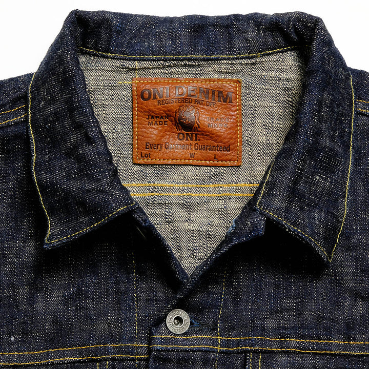 ONI DENIM - 17oz. ONI KASURI DENIM - 3rd Type Denim Jacket - ONI-02527PKA