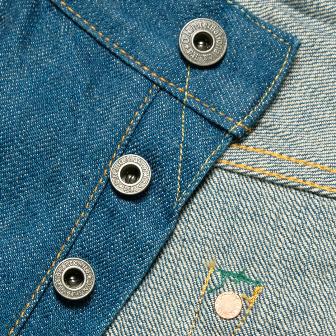 ONI DENIM - 13.7oz Old Faded Blue Denim - Super Wide Straight - ONI-222OFB