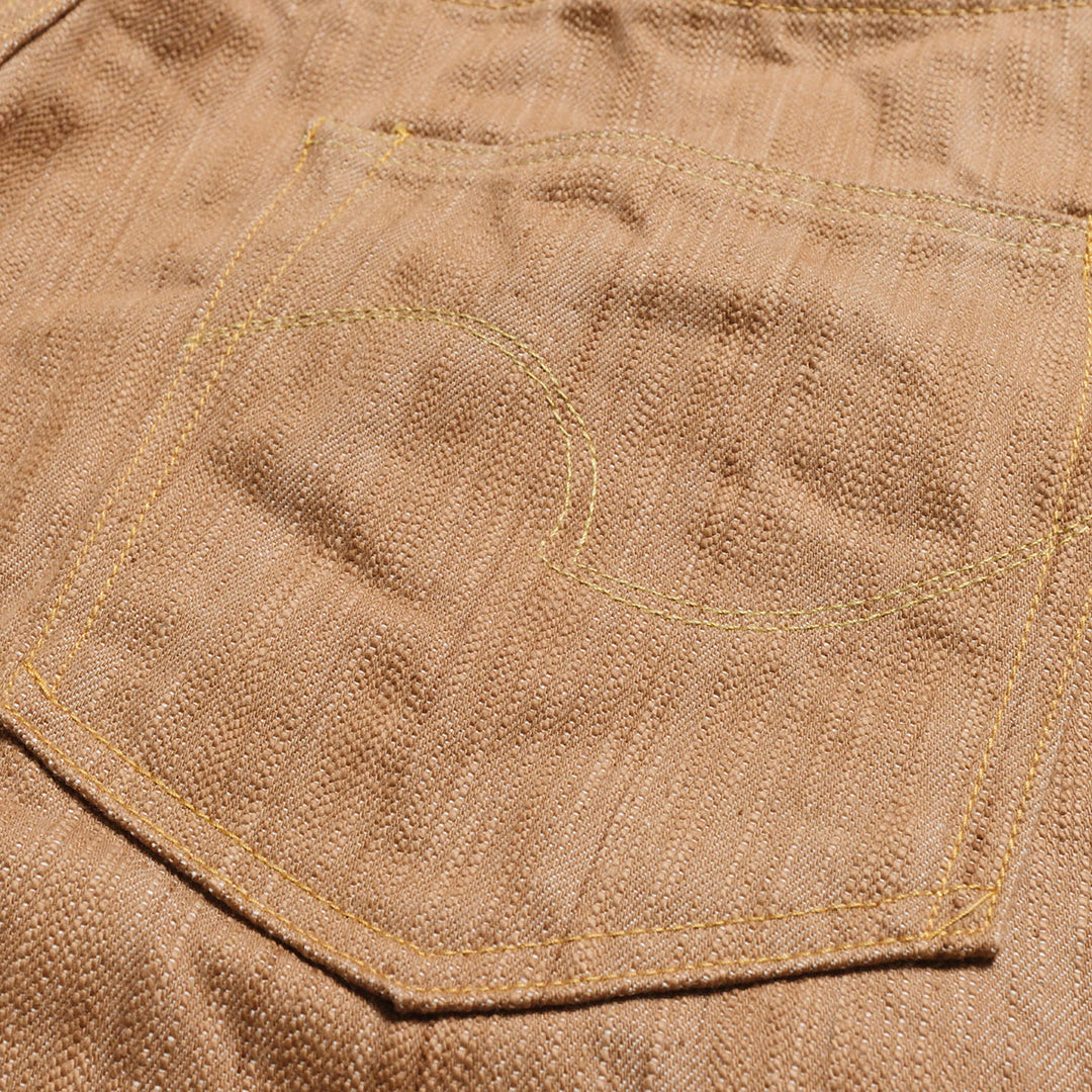ONI DENIM - Regular Straight - 20oz Awa Kakishibu x Kinari Denim - ONI-275KAKI