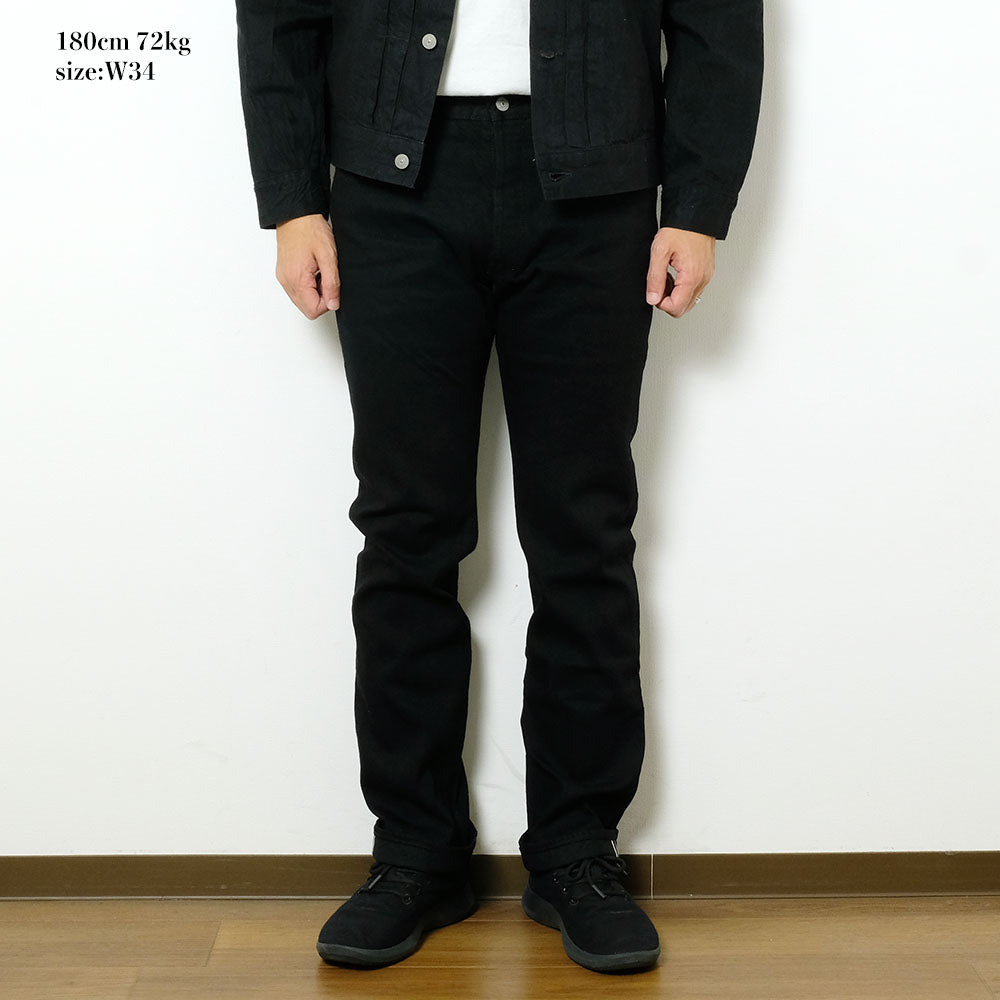 SUGARCANE - 13oz. BLACK DENIM TYPE-III - (SLIM FIT) - SC41470