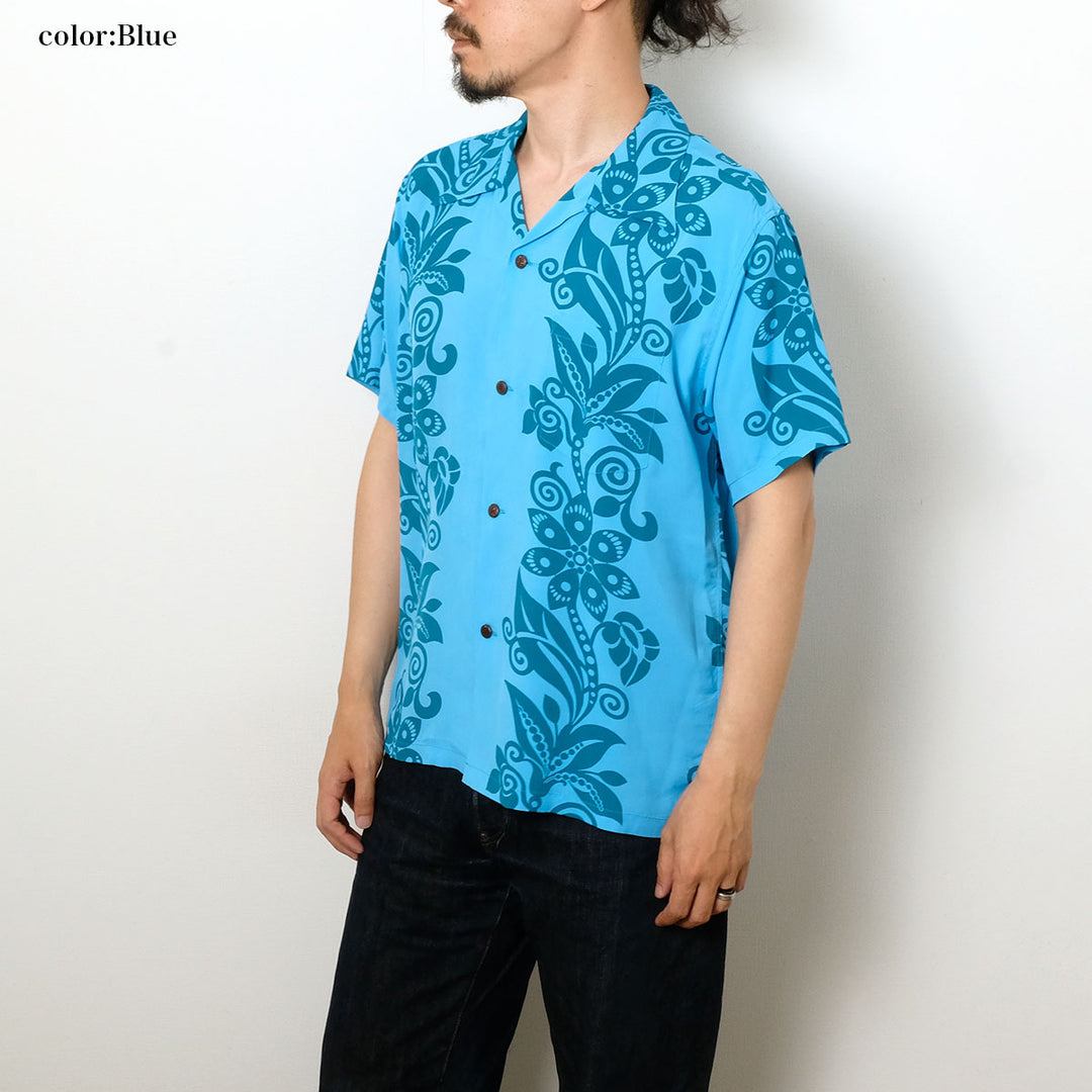 SUN SURF - S/S RAYON HAWAIIAN SHIRT - PICTOGRAPH FLOWER - SS39616